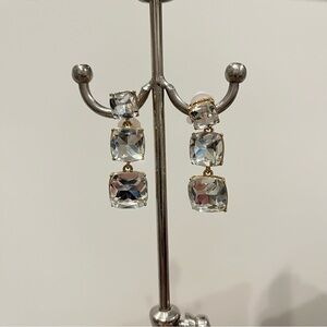 Elegant Gold Drop Earrings. Pierced